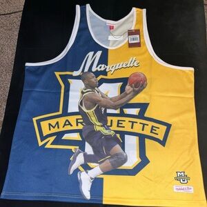 NWT Dwyane Wade Marquette Sublimated Player Tank Top Shirt 5XL New With Tags